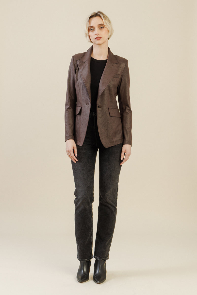 Rebel Tailored Blazer | Brown