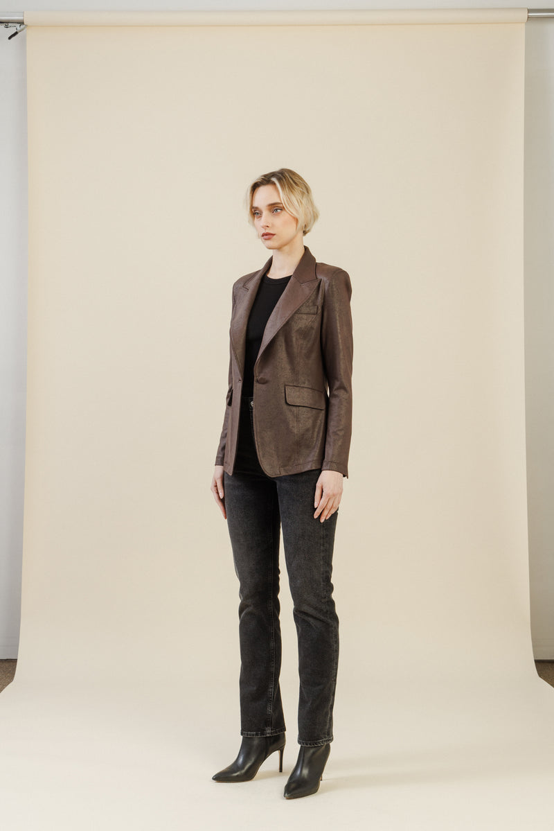 Rebel Tailored Blazer | Brown