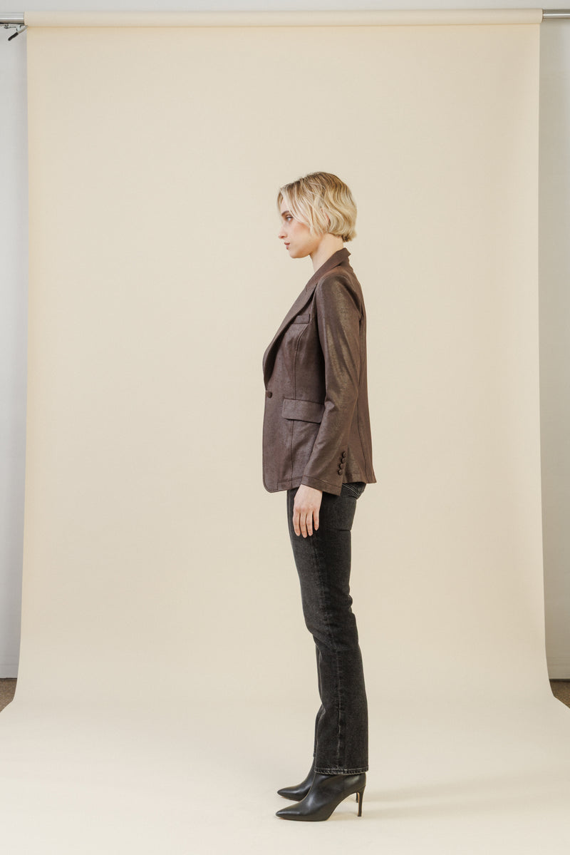 Rebel Tailored Blazer | Brown