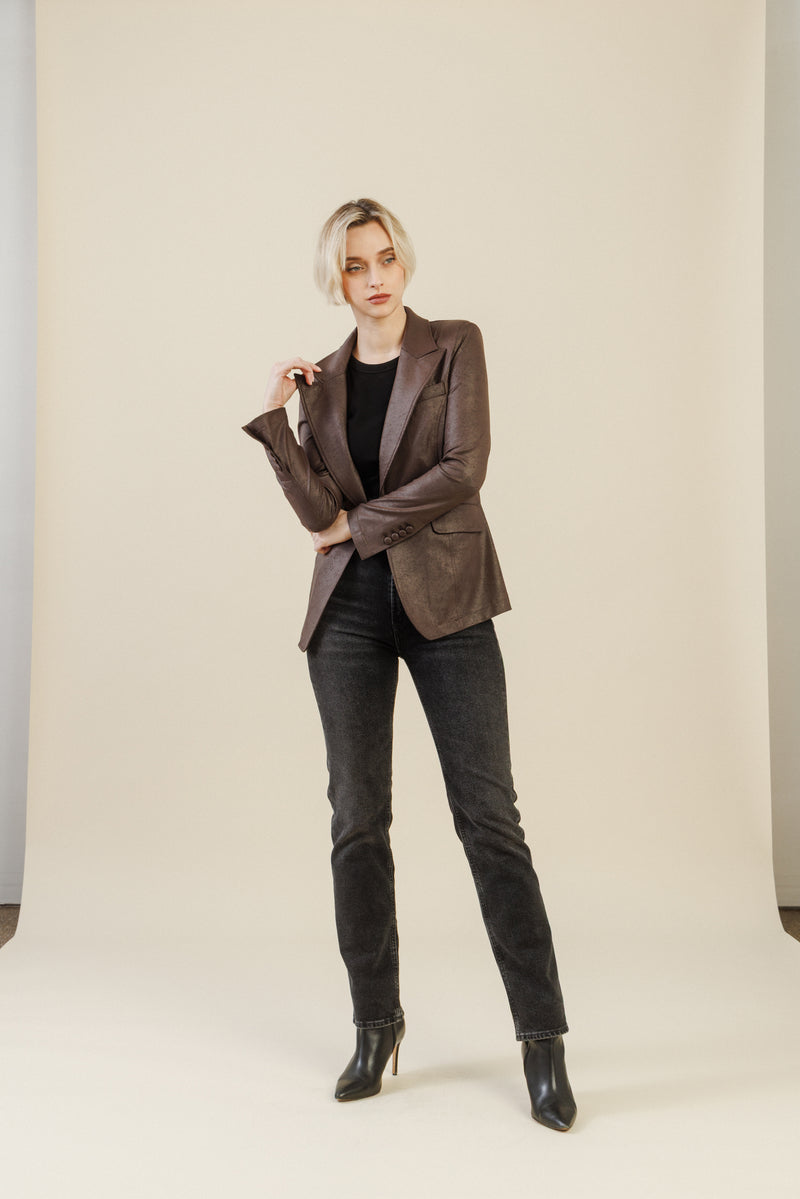Rebel Tailored Blazer | Brown