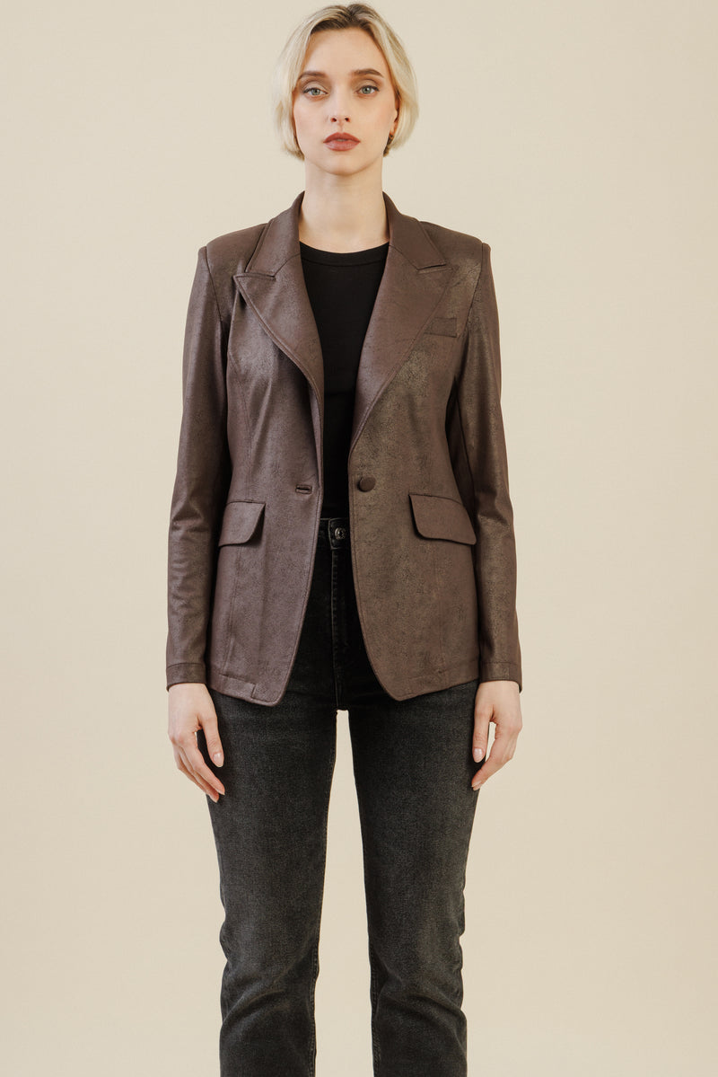 Rebel Tailored Blazer | Brown