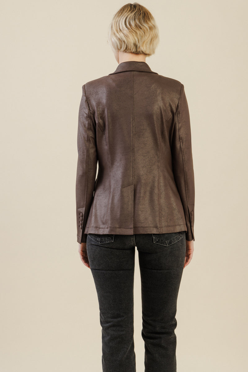 Rebel Tailored Blazer | Brown