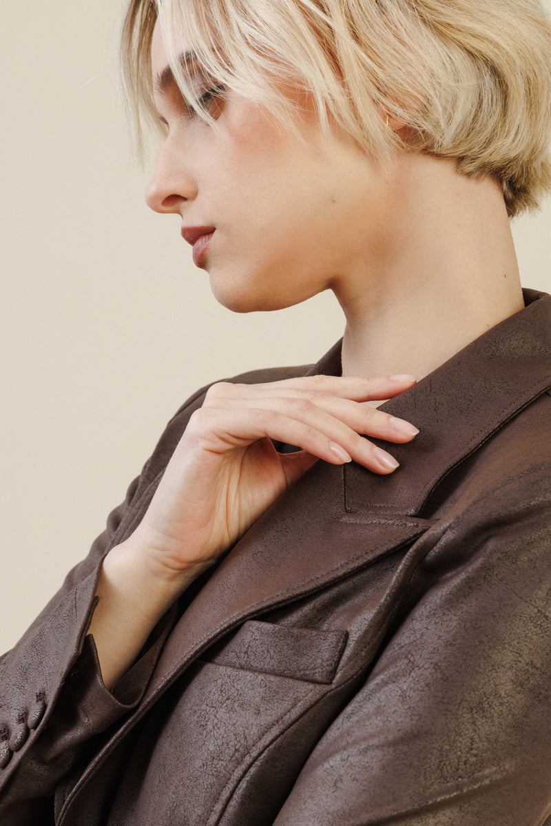 Rebel Tailored Blazer | Brown