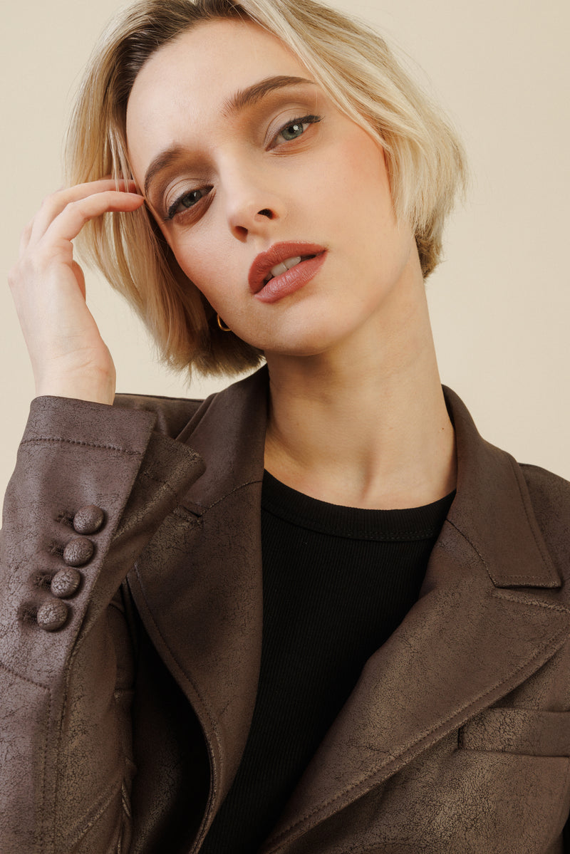 Rebel Tailored Blazer | Brown