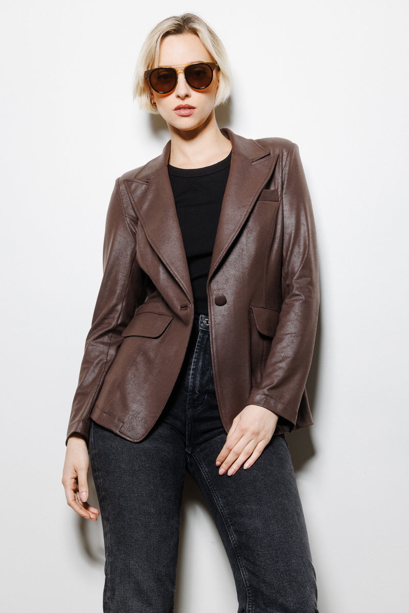 Rebel Tailored Blazer | Brown