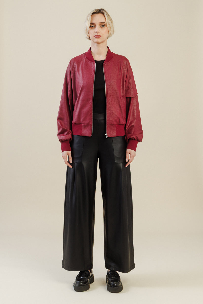Colette Bomber Jacket | Merlot