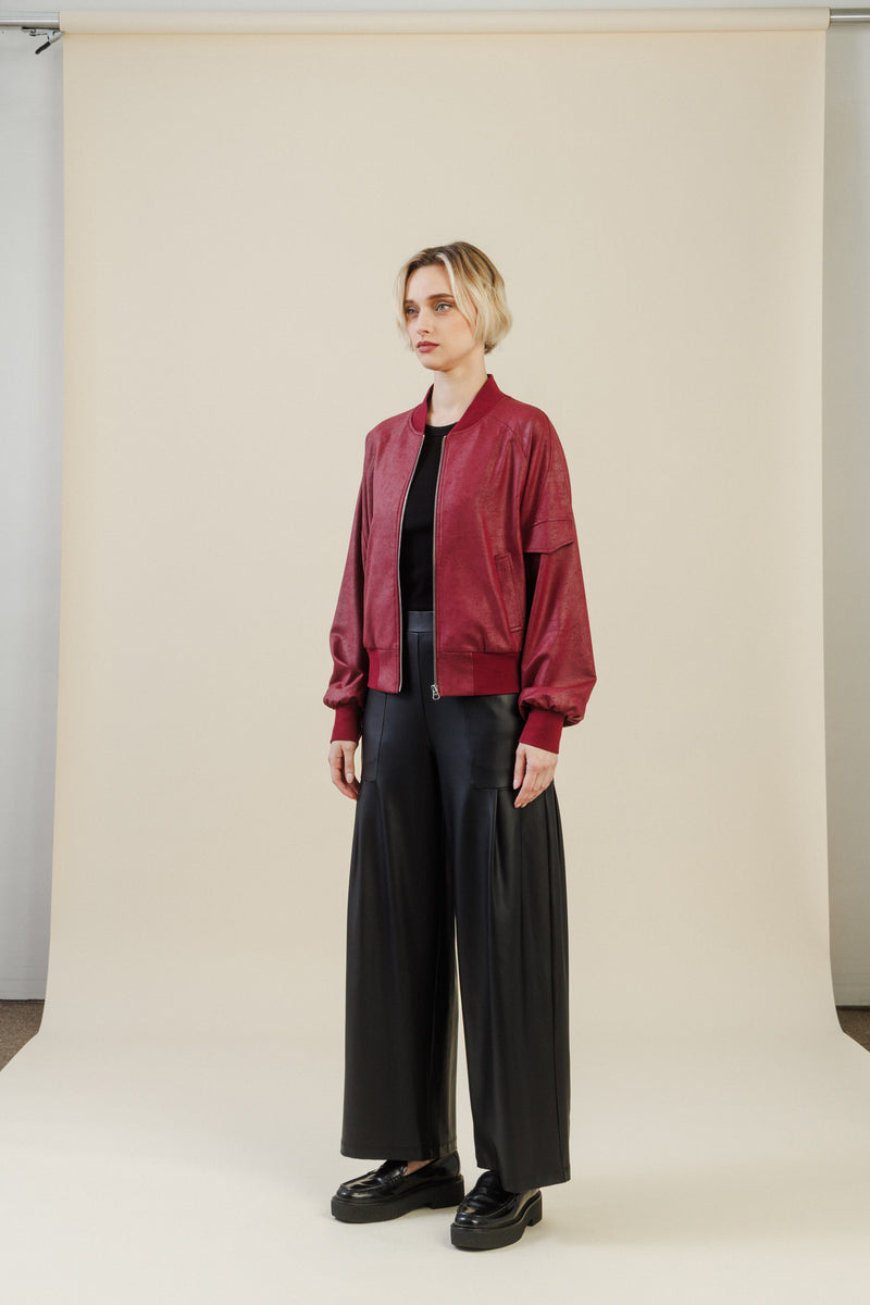 Colette Bomber Jacket | Merlot