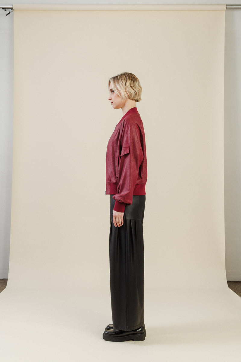 Colette Bomber Jacket | Merlot