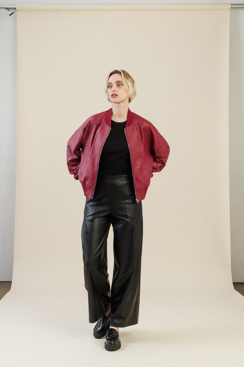 Colette Bomber Jacket | Merlot