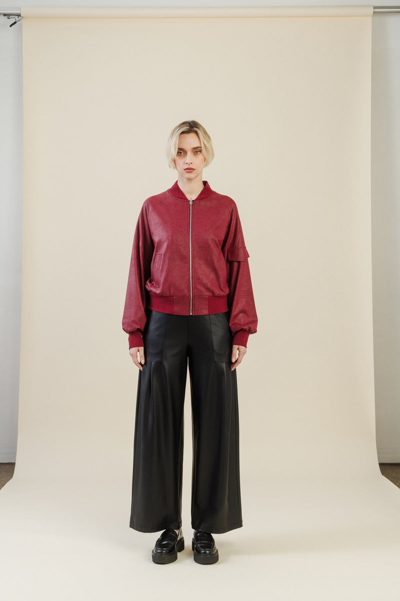 Colette Bomber Jacket | Merlot
