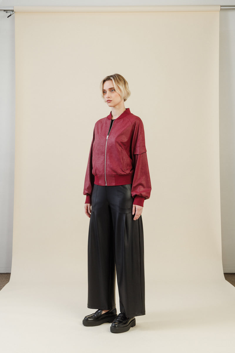 Colette Bomber Jacket | Merlot