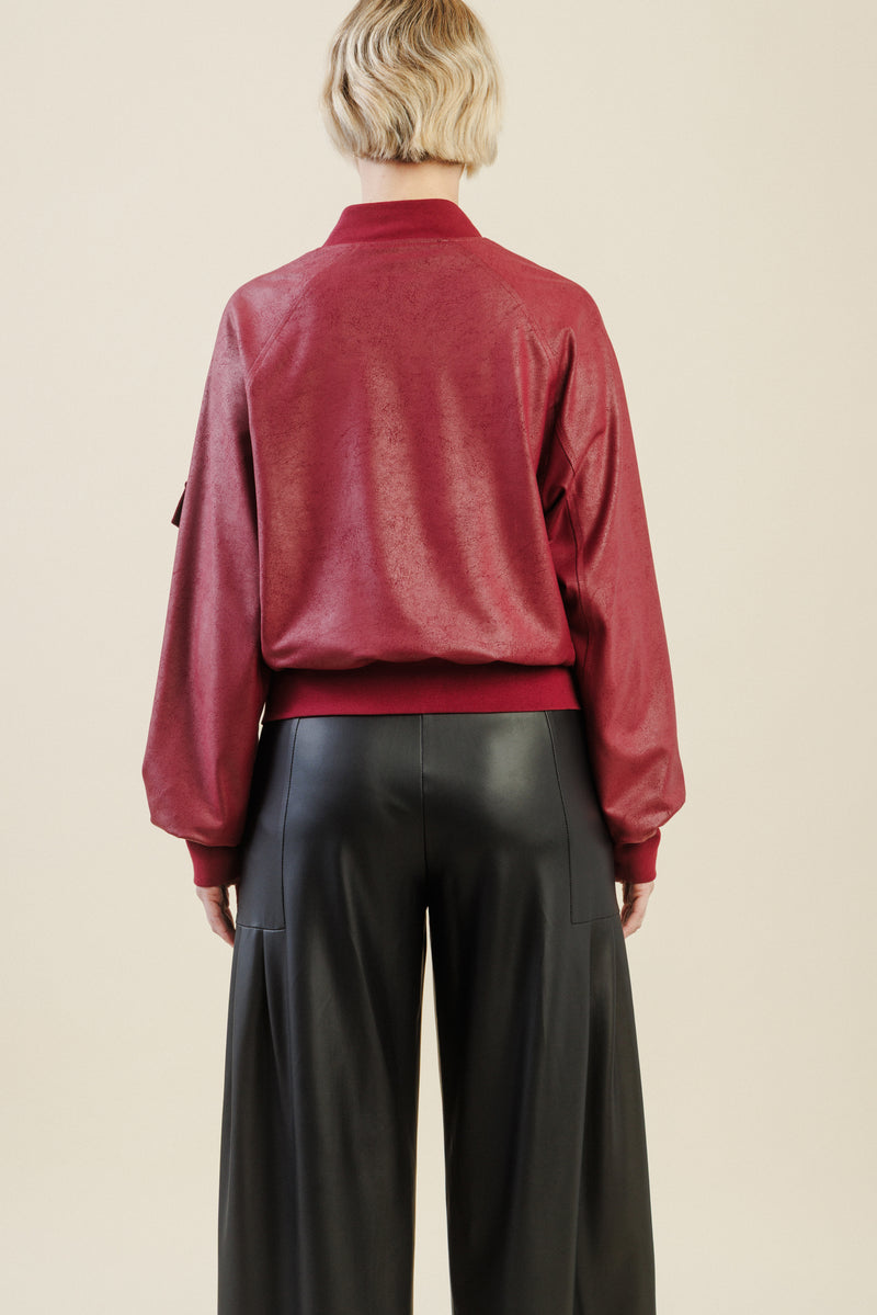Colette Bomber Jacket | Merlot