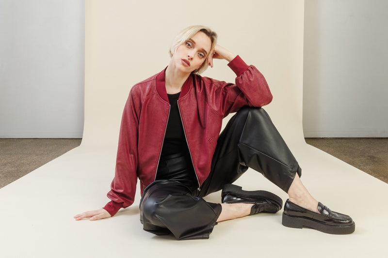 Colette Bomber Jacket | Merlot