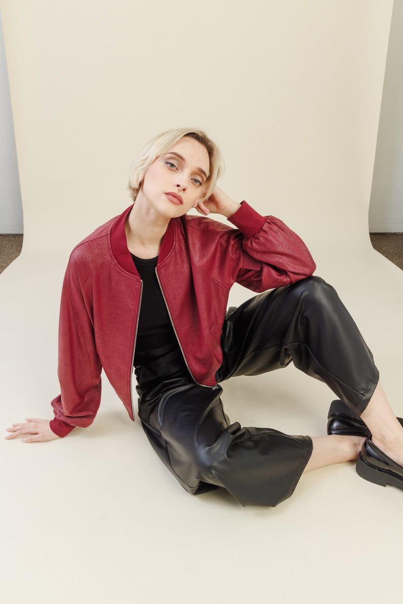 Colette Bomber Jacket | Merlot