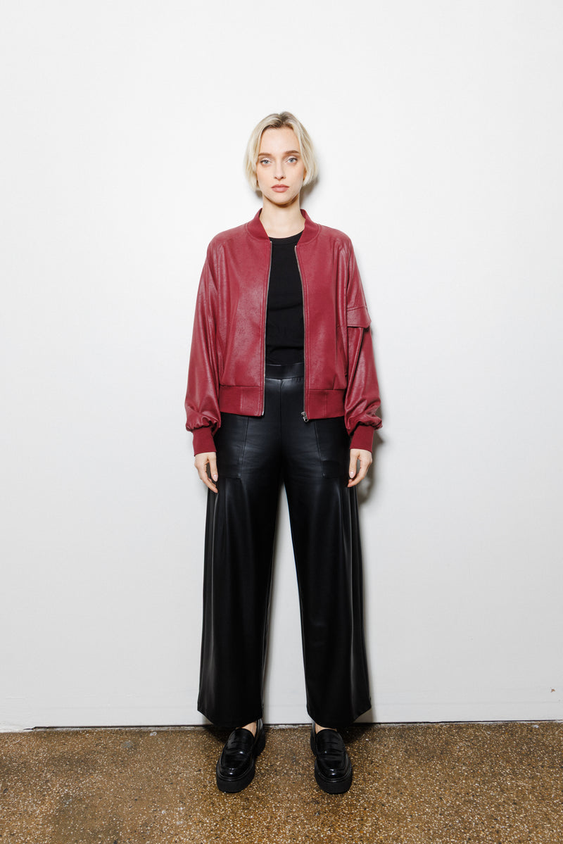Colette Bomber Jacket | Merlot