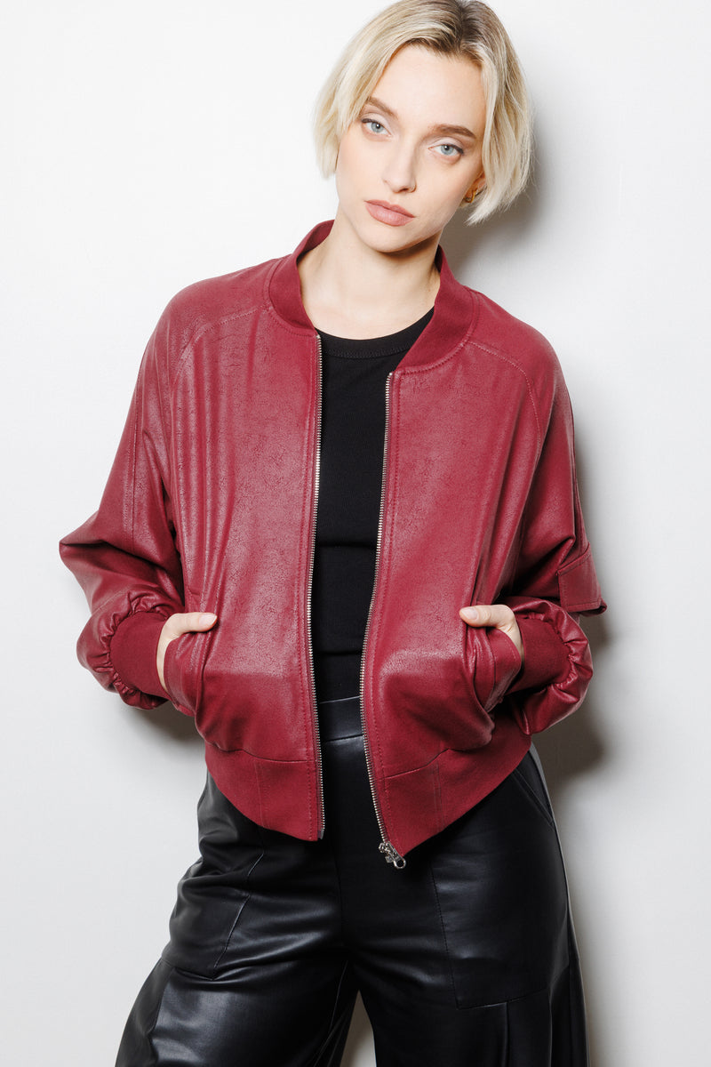 Colette Bomber Jacket | Merlot