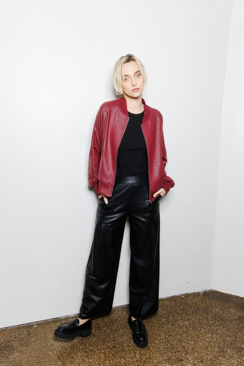 Colette Bomber Jacket | Merlot