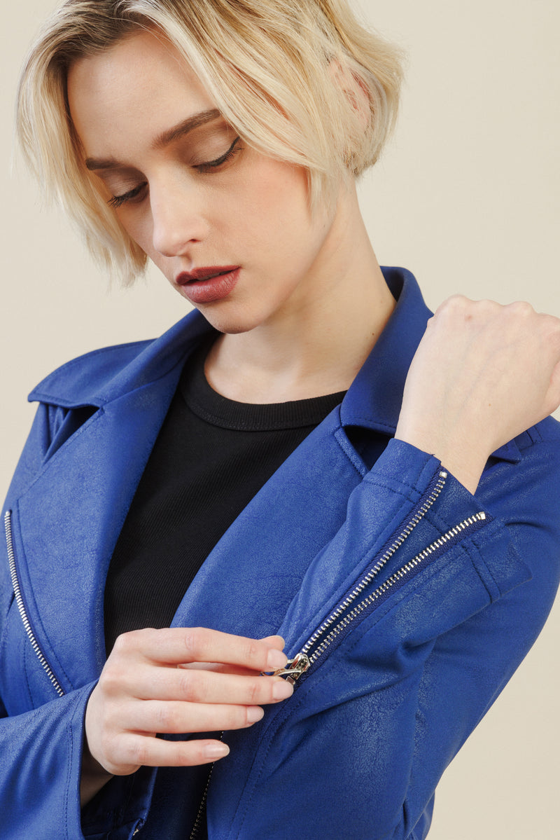 Renegade Moto Jacket | Cobalt