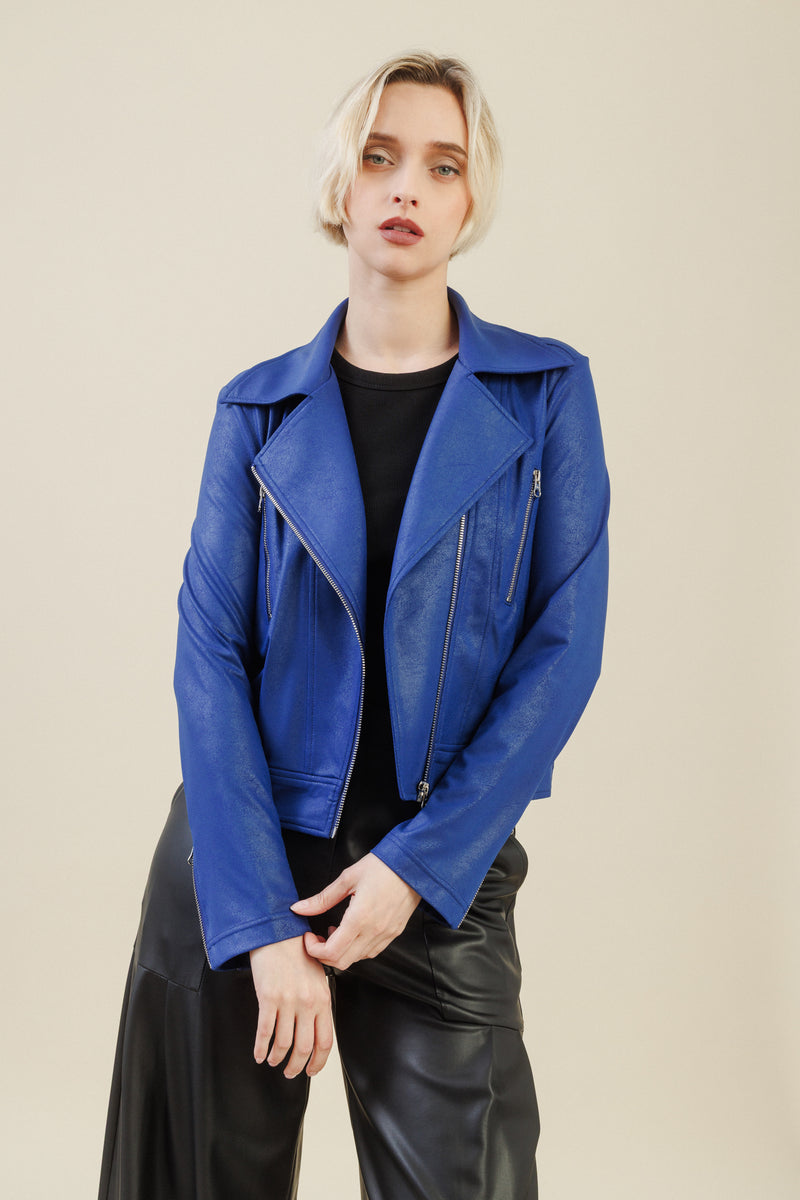 Renegade Moto Jacket | Cobalt