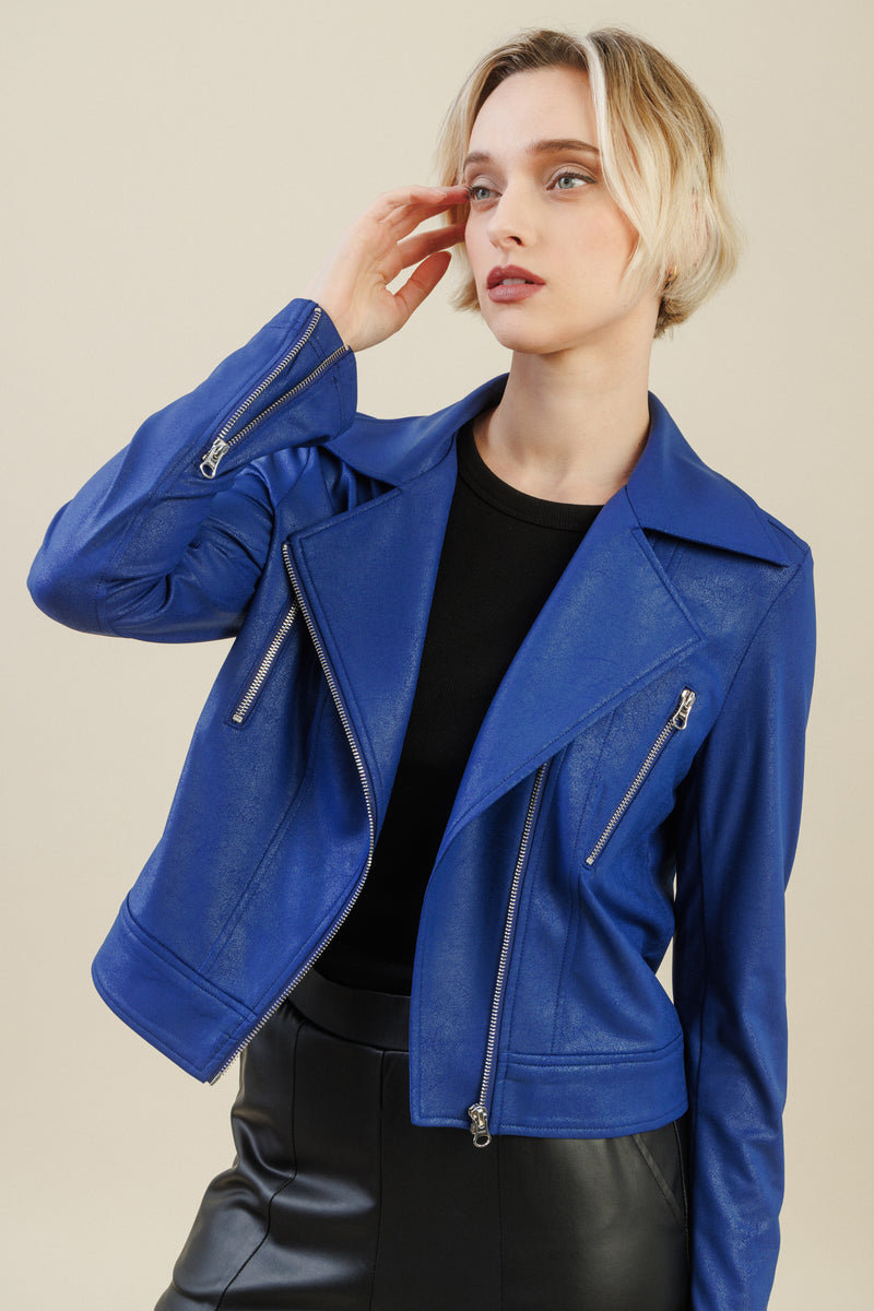 Renegade Moto Jacket | Cobalt