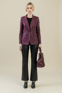 Rebel Tailored Blazer | Plum