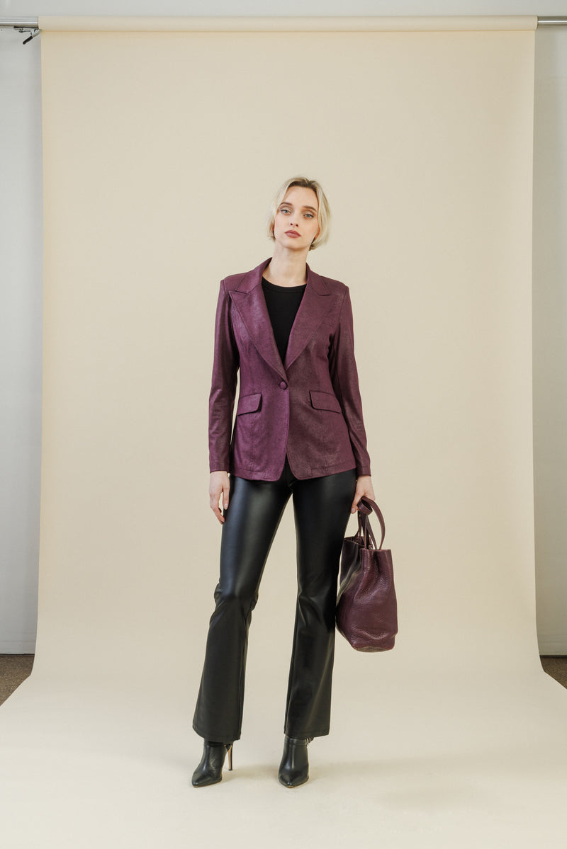 Rebel Tailored Blazer | Plum