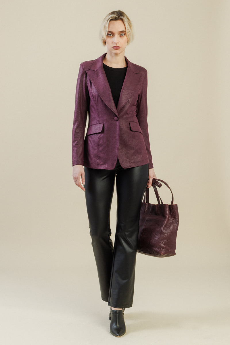 Rebel Tailored Blazer | Plum