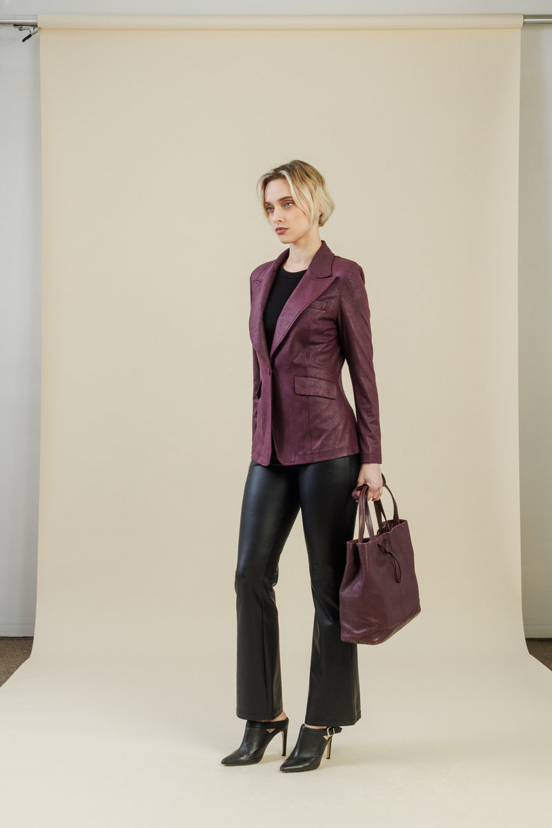 Rebel Tailored Blazer | Plum