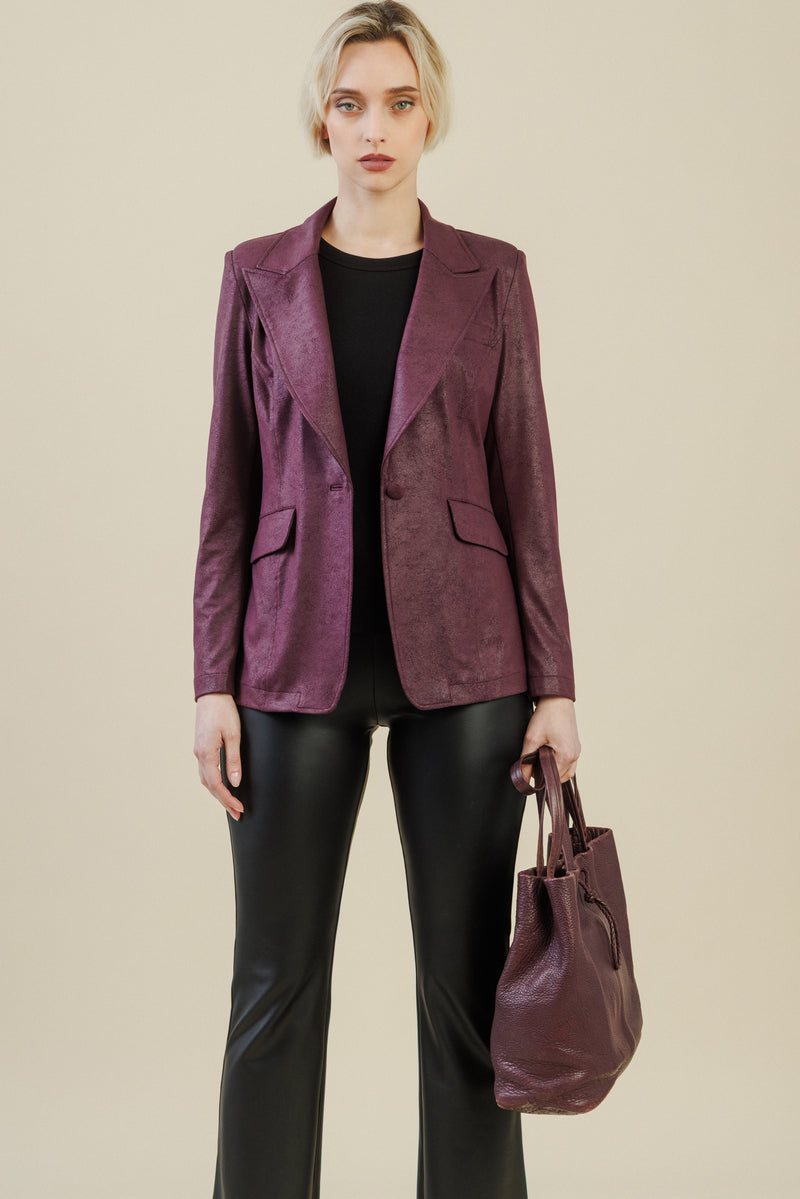 Rebel Tailored Blazer | Plum