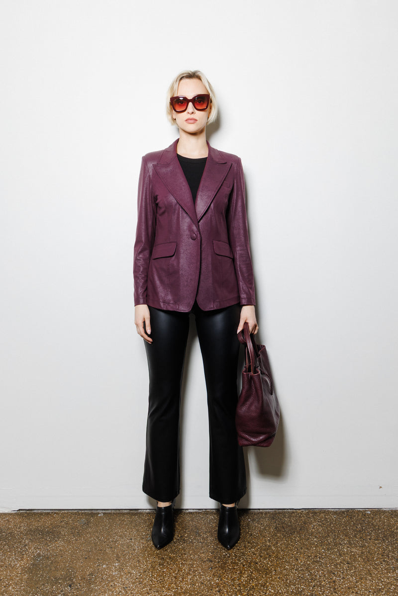 Rebel Tailored Blazer | Plum