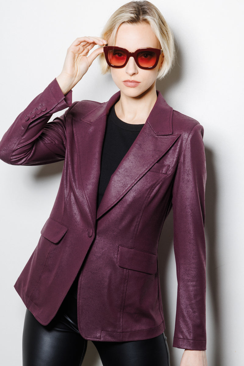 Rebel Tailored Blazer | Plum