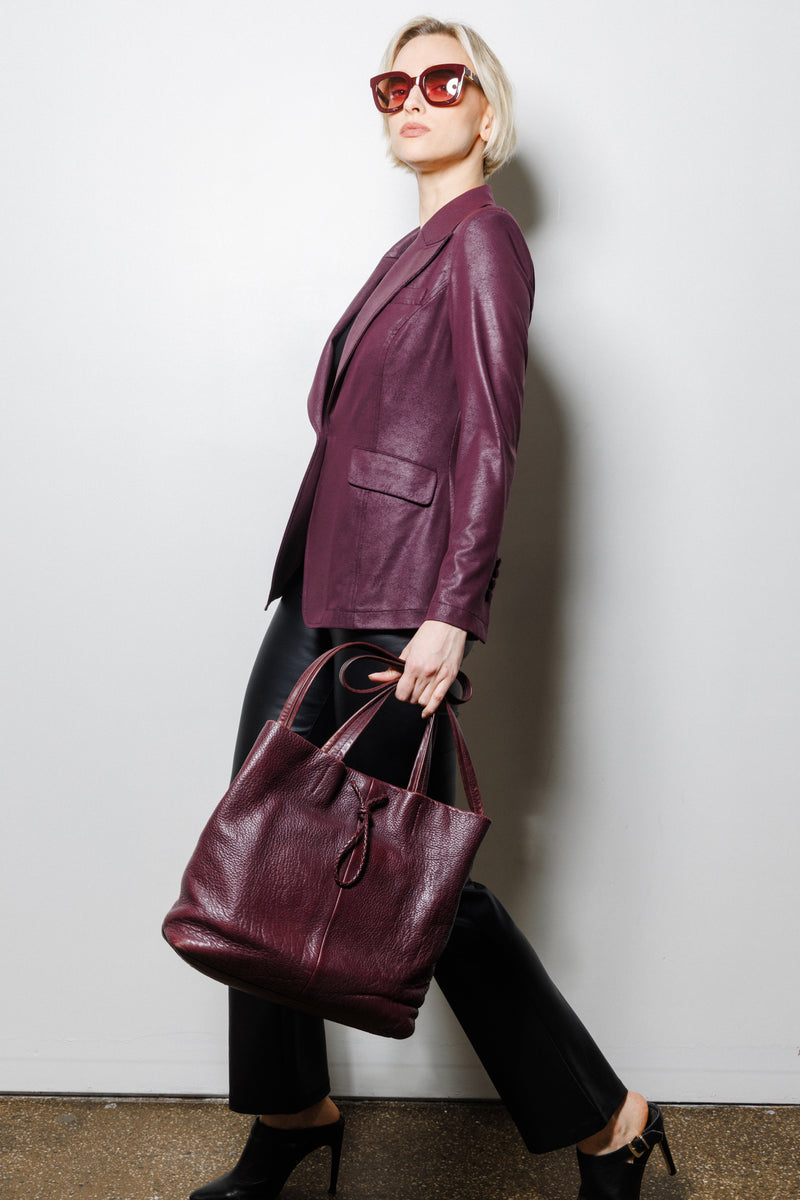 Rebel Tailored Blazer | Plum