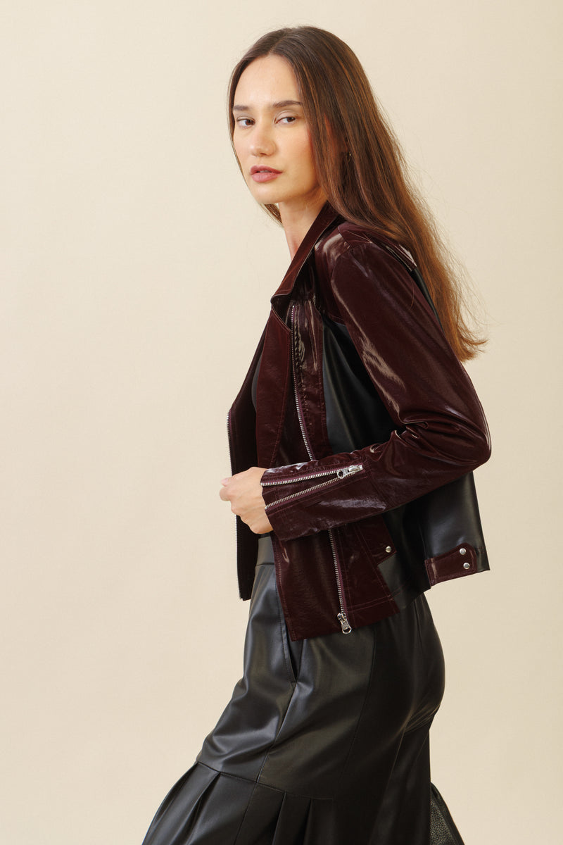 Celeste Vinyl Jacket | Mulberry