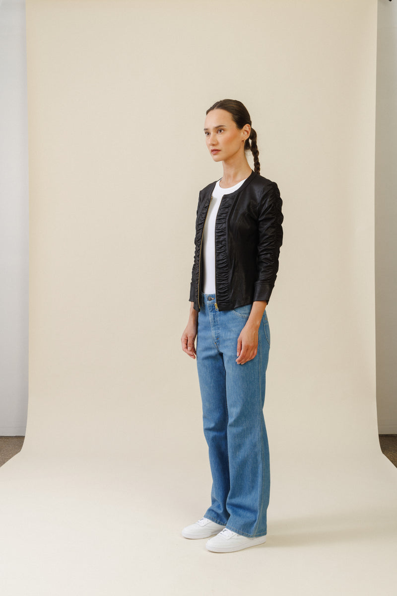 Ciel Ruched Jacket | Black