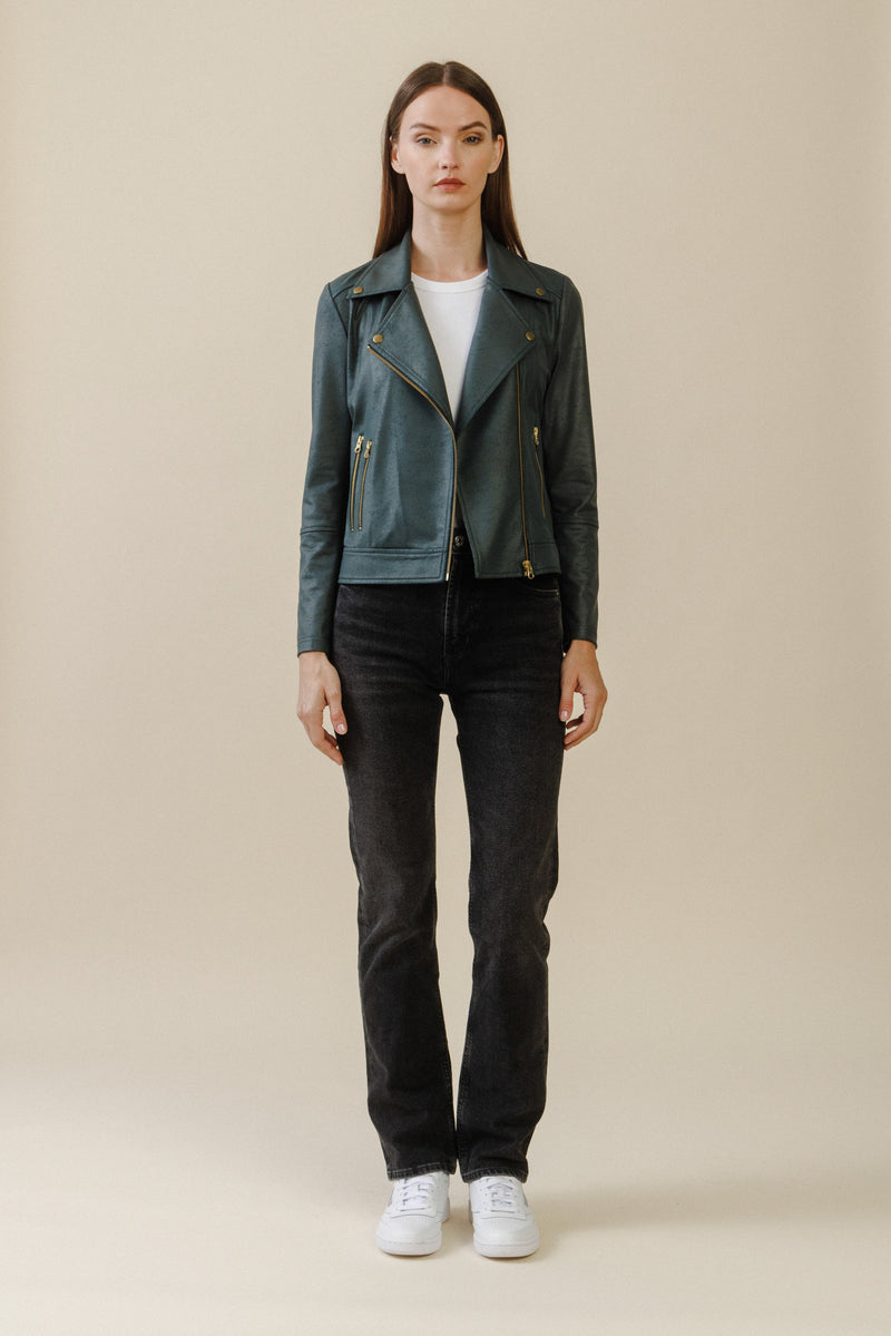 Meridian Moto Jacket | Hunter Green