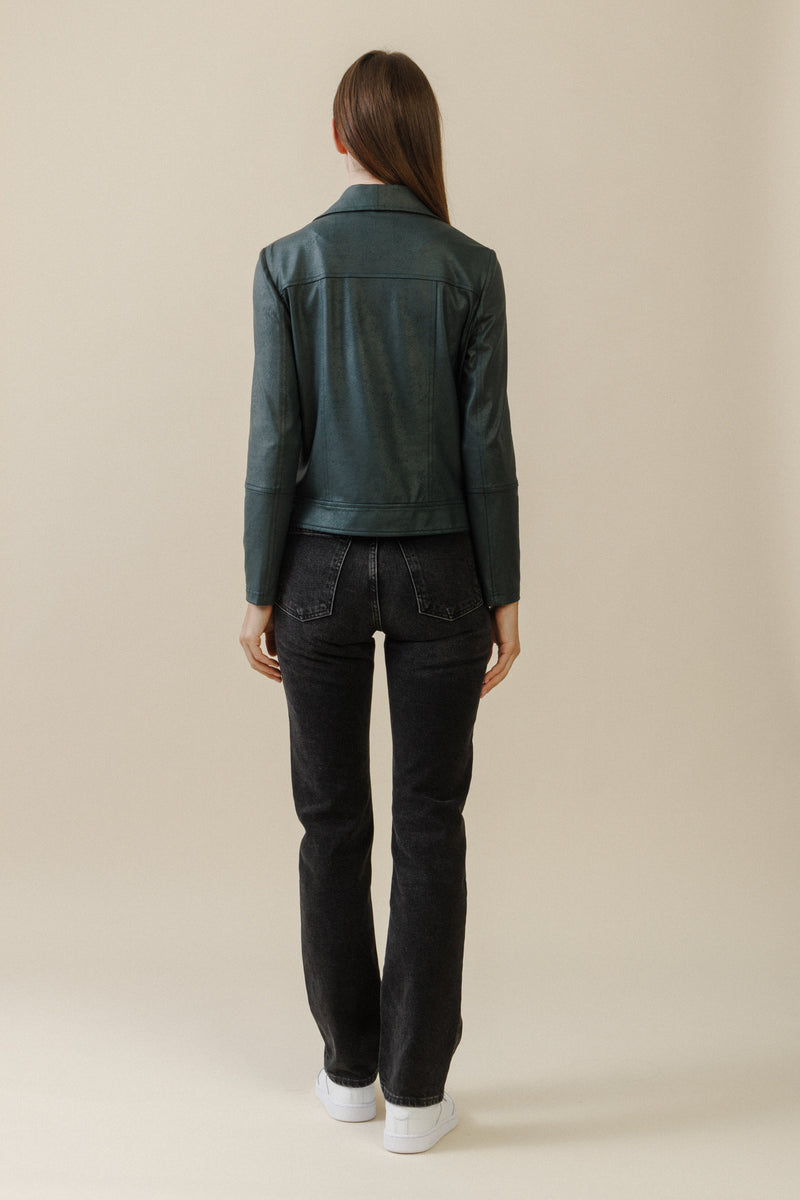 Meridian Moto Jacket | Hunter Green