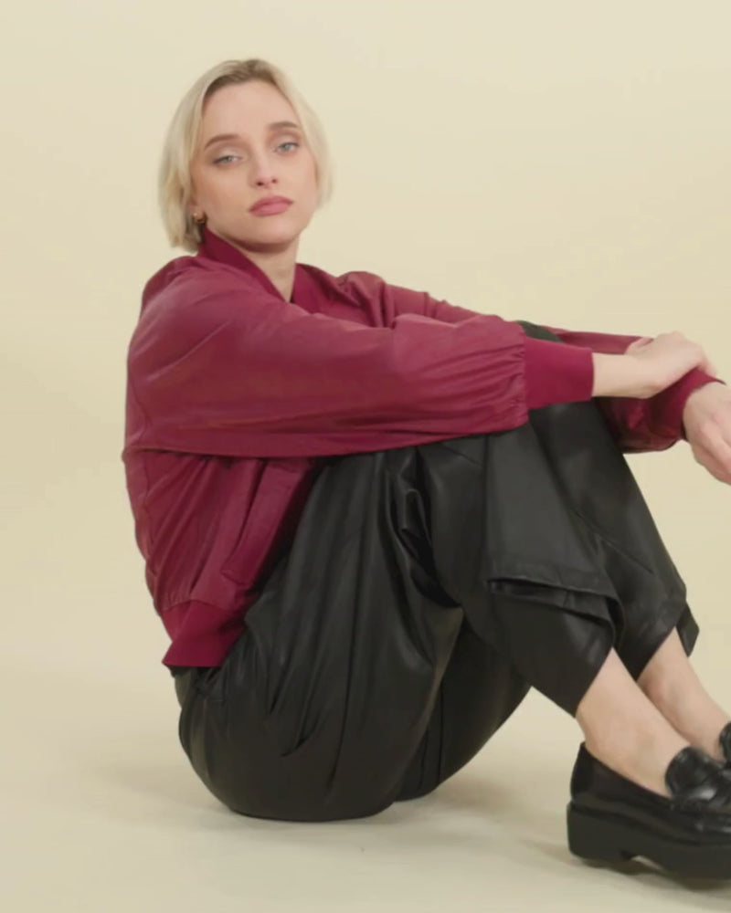 Colette Bomber Jacket | Merlot