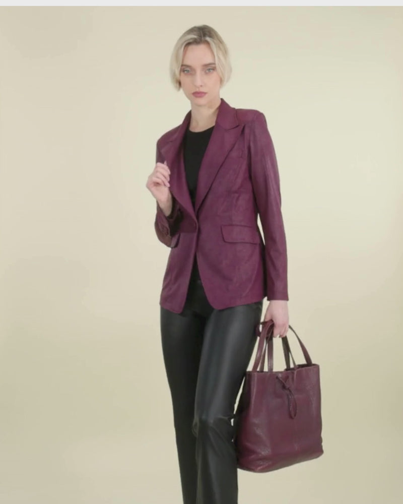 Rebel Tailored Blazer | Plum