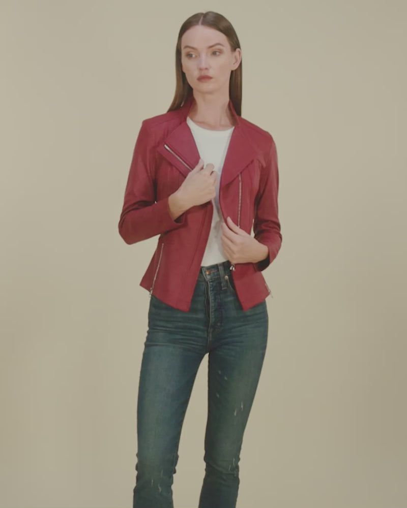 Monarch Signature Jacket | Ruby