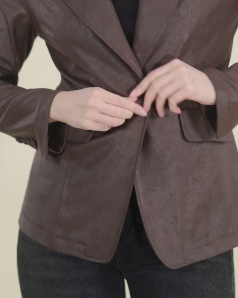 Rebel Tailored Blazer | Brown