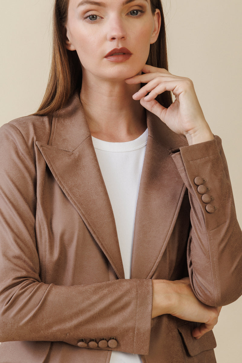 Rebel Tailored Blazer | Taupe
