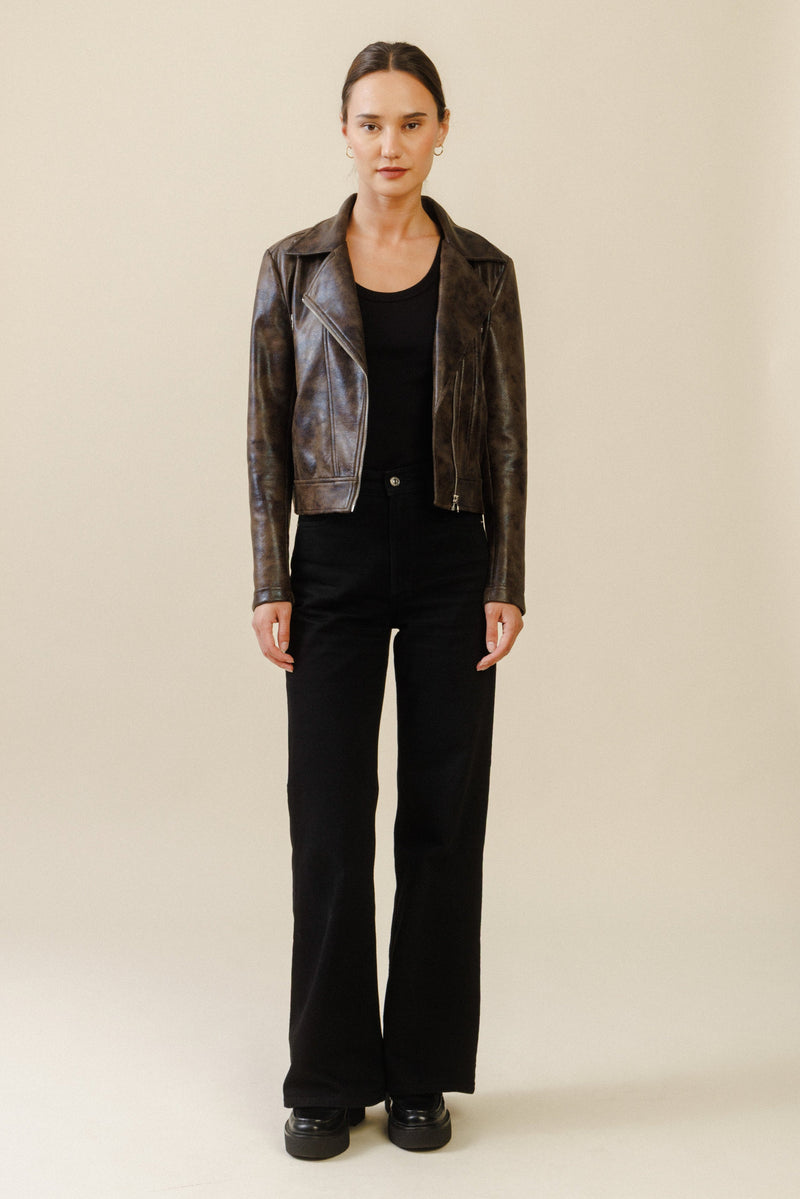 Renegade Moto Jacket | Distressed Brown