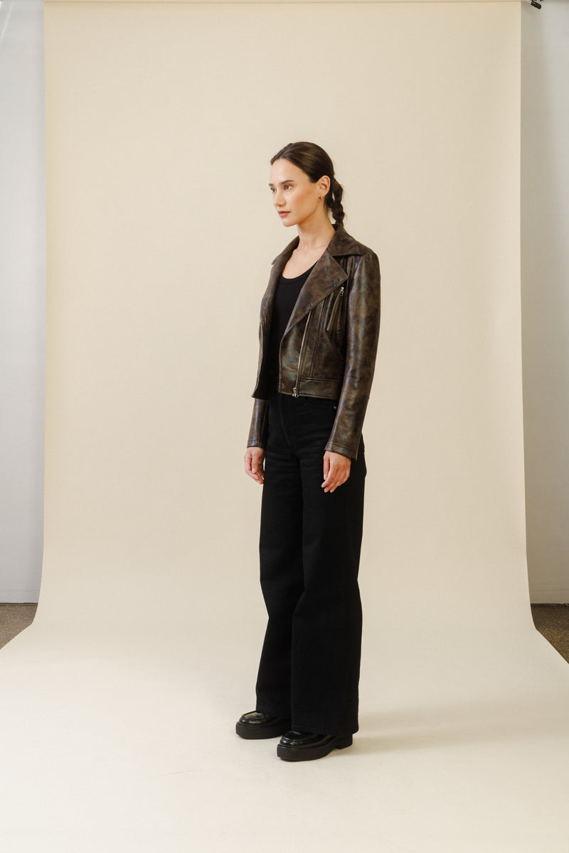 Renegade Moto Jacket | Distressed Brown