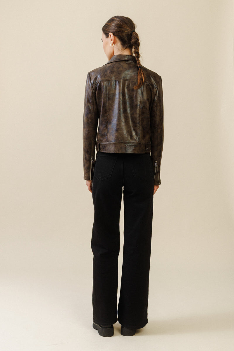 Renegade Moto Jacket | Distressed Brown