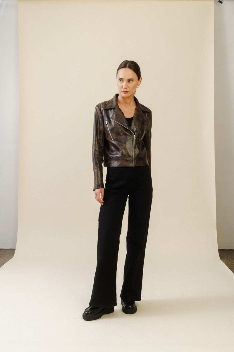 Renegade Moto Jacket | Distressed Brown