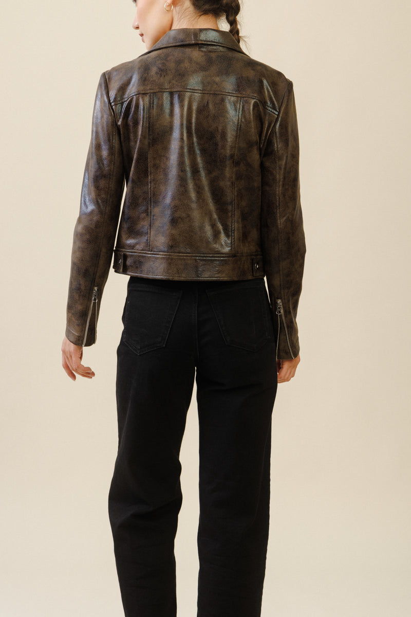 Renegade Moto Jacket | Distressed Brown