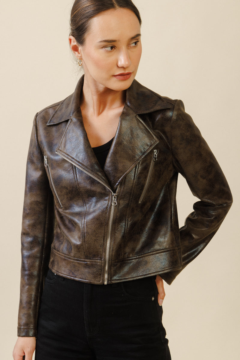 Renegade Moto Jacket | Distressed Brown