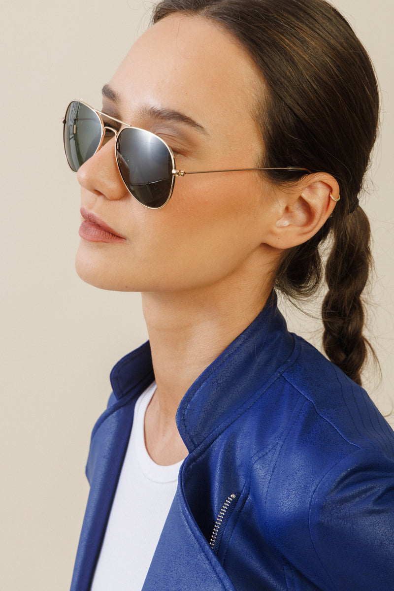 Vector Biker Jacket | Cobalt