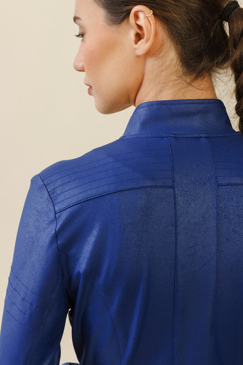 Vector Biker Jacket | Cobalt